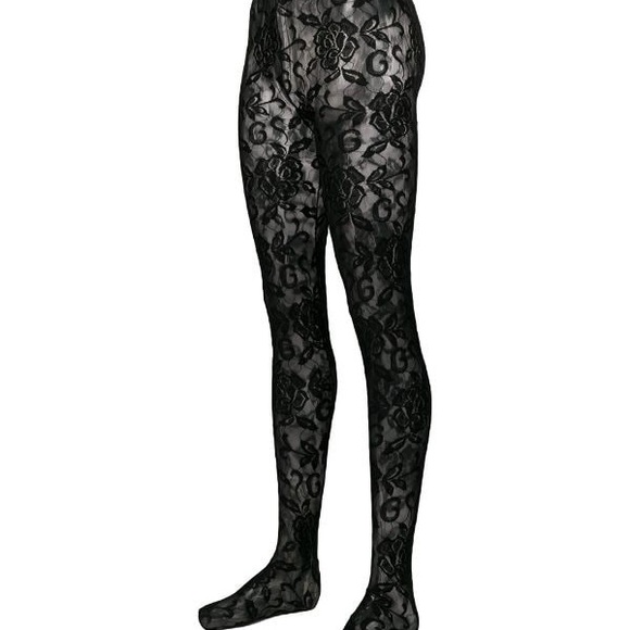 gucci lace tights